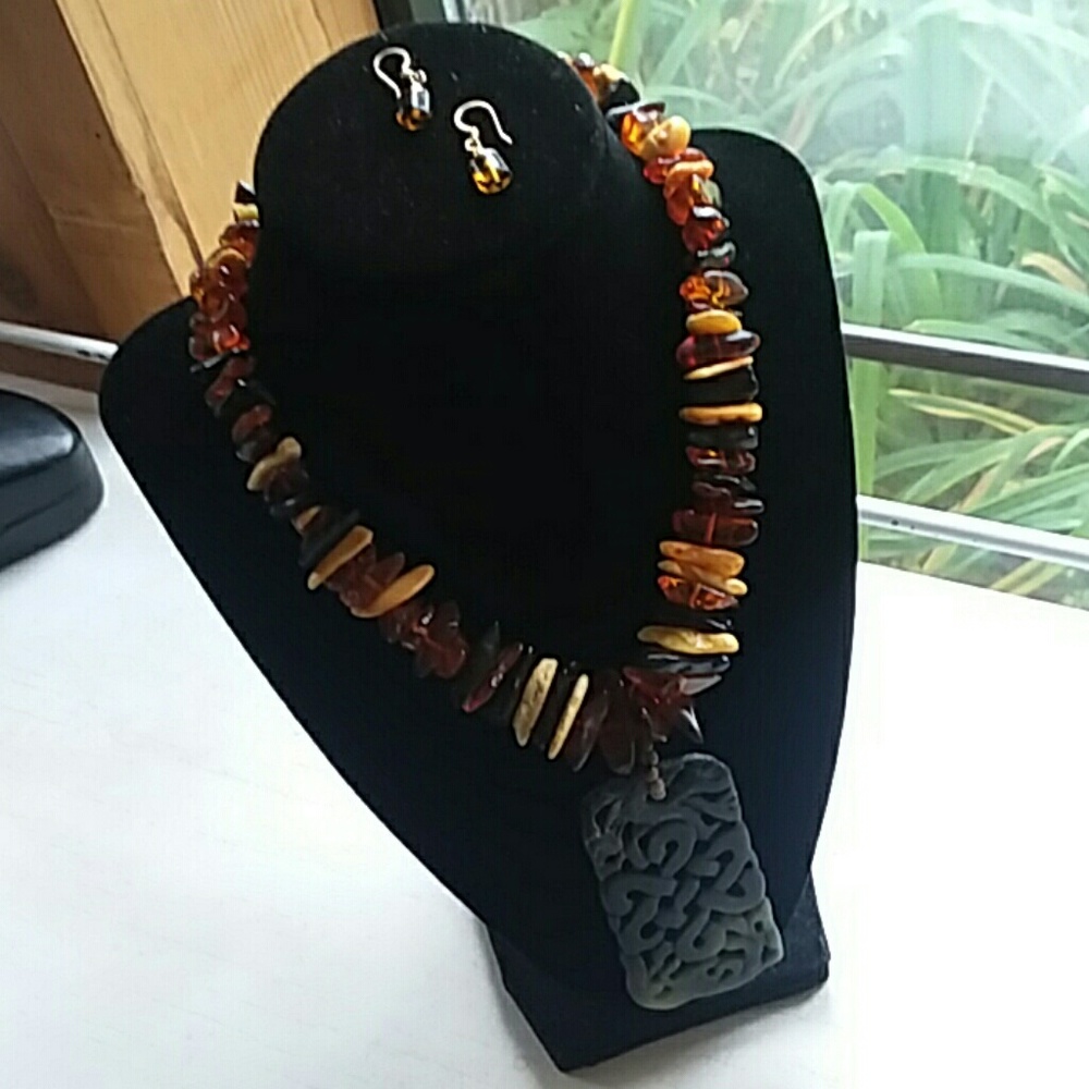 Artisan: B. Aston Necklace and Earrings Set